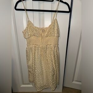 Urban Outfitters yellow spaghetti strap dress